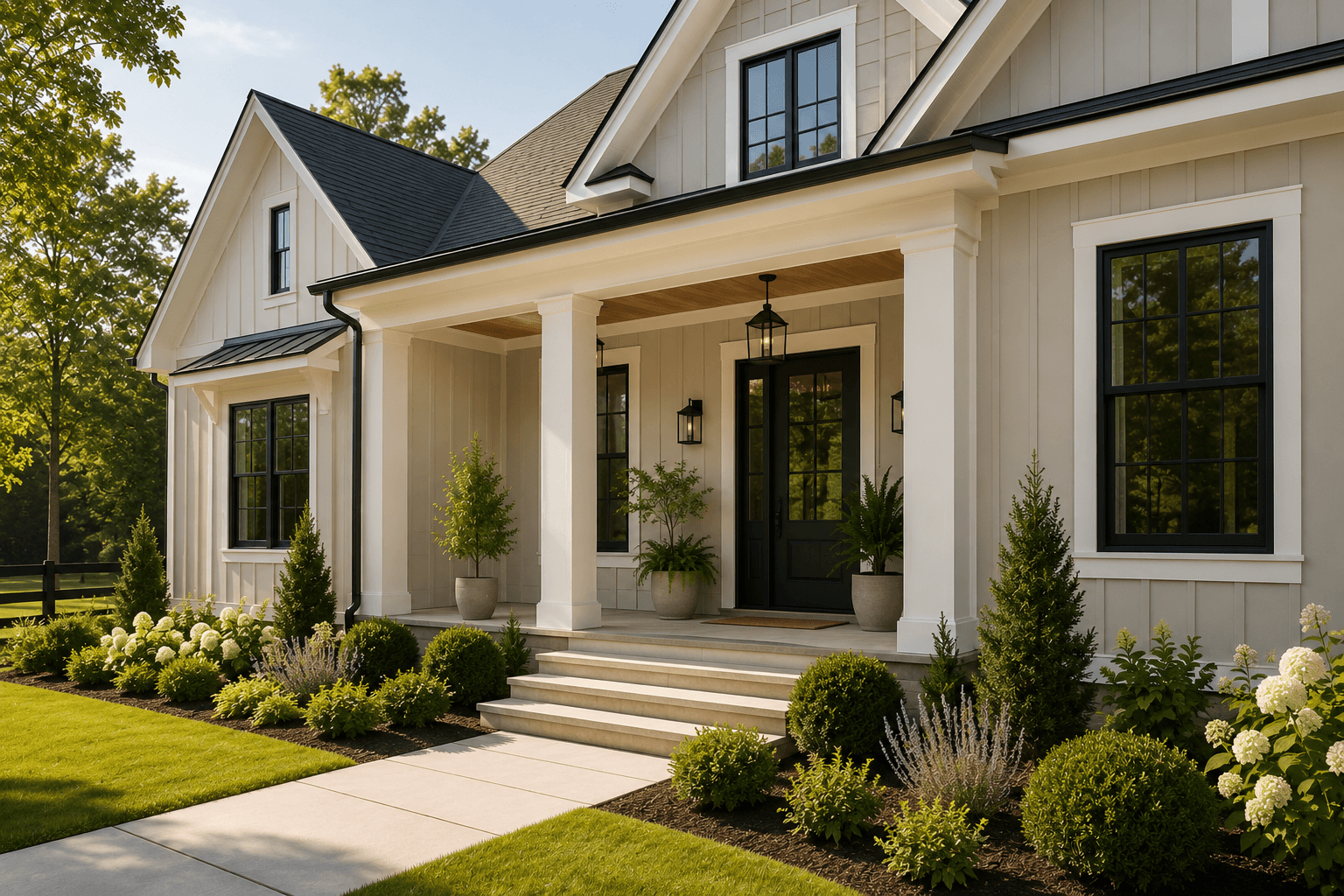 Exterior home painting with clean lines and lasting curb appeal