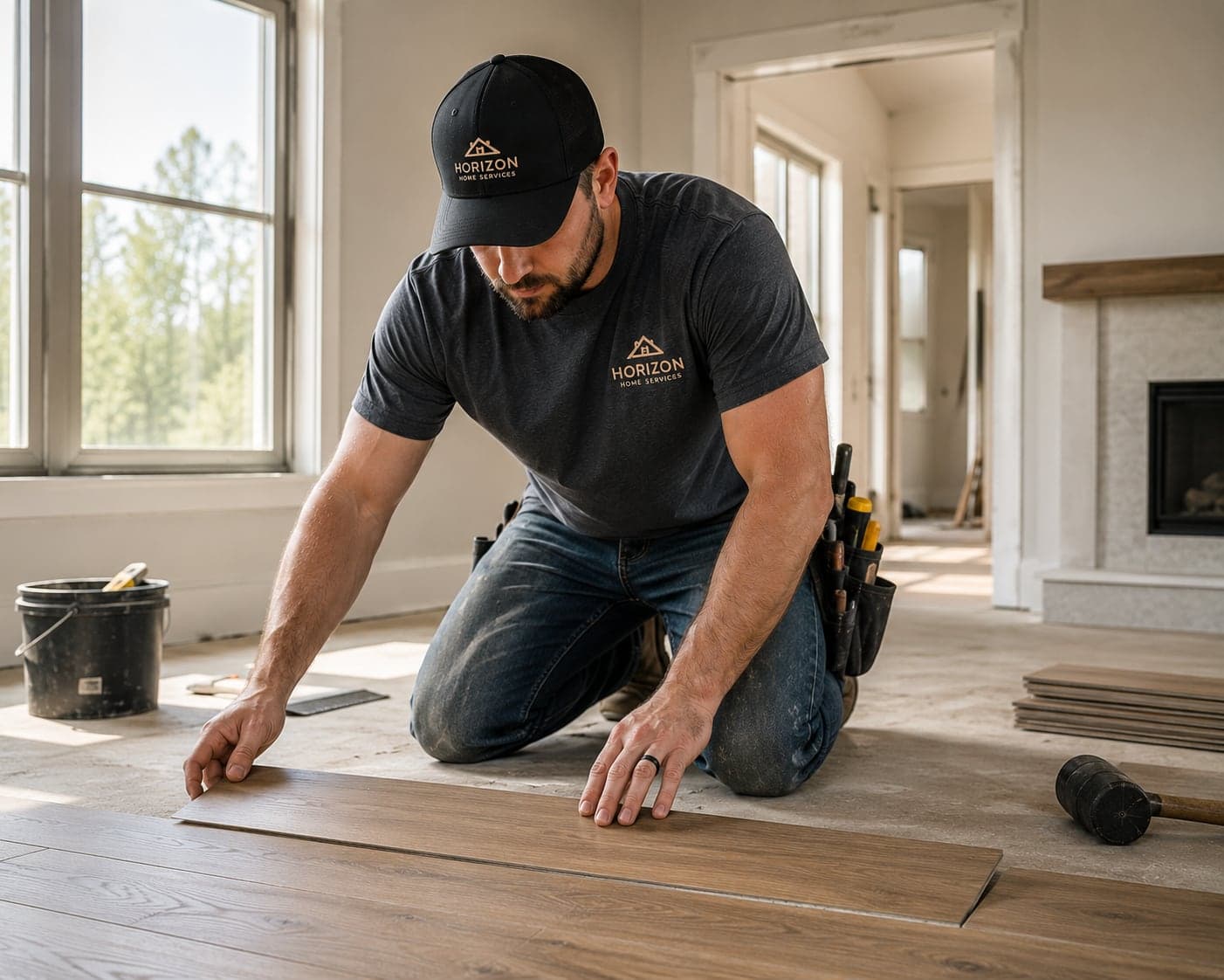 Brandon Turner overseeing quality craftsmanship on a renovation project